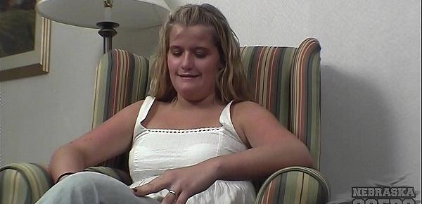  alyssa nervous countryside girl doing first time video